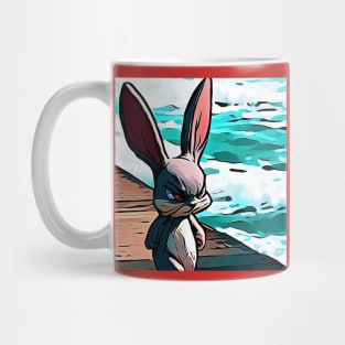 Angry Bunny Walk Mug